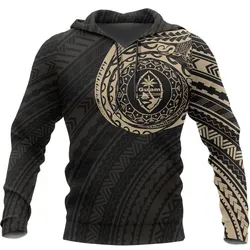 Guam Micronesia Tattoo Style Hoodie