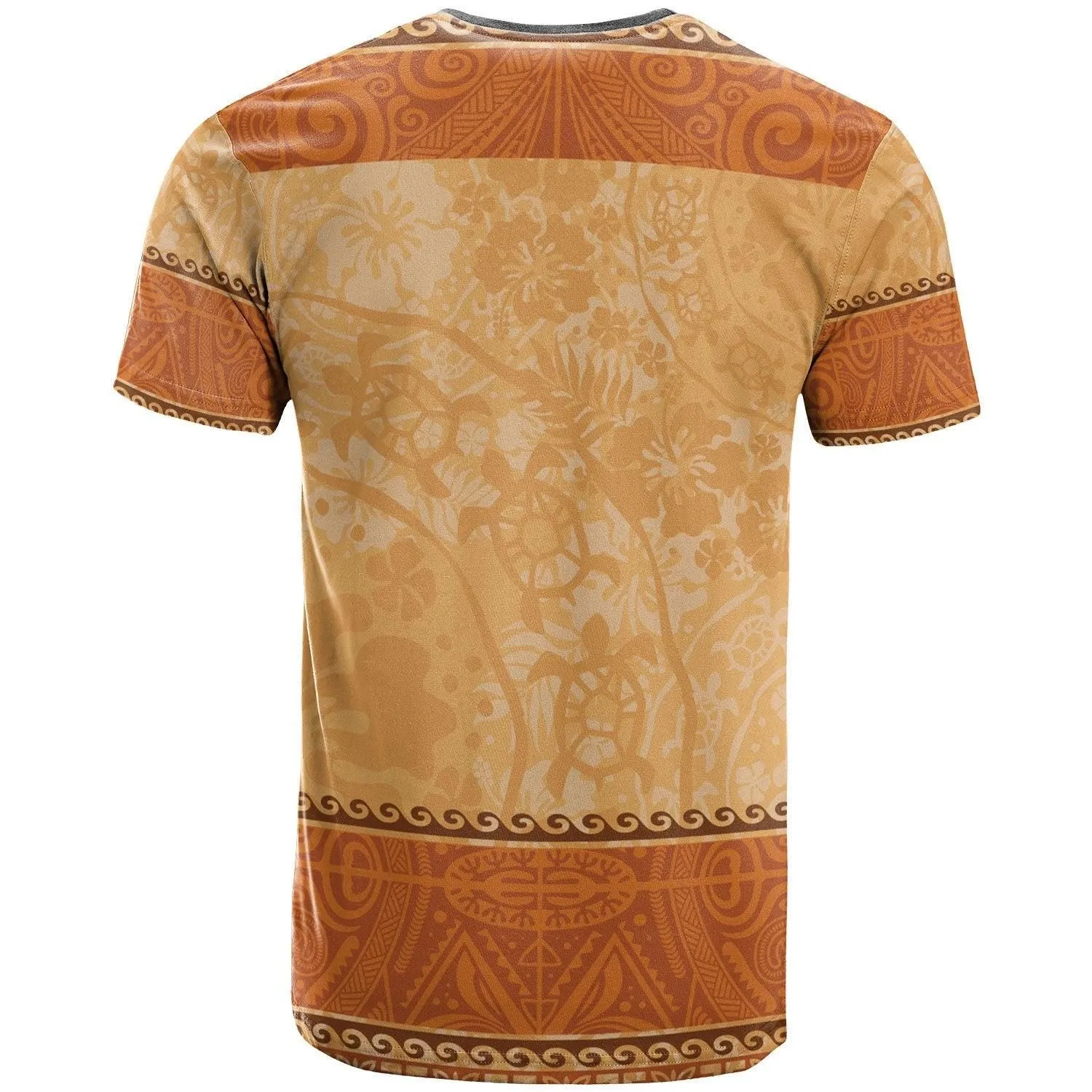 Polynesian Shirt - Hibiscus And Turtle Vintage Pattern