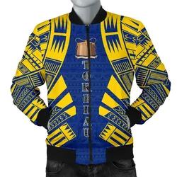 Tokelau Men Bomber Jackets - Polynesian Tattoo Flag