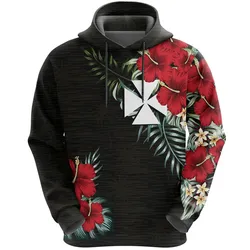 Wallis And Futuna Hoodie - Hibiscus (Men/Women)