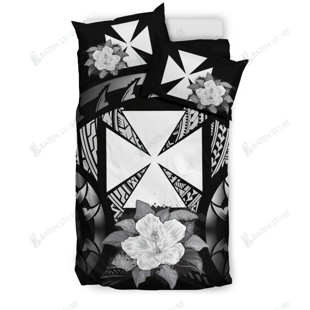 Wallis And Futuna Gray Hibiscus The Sun Justice Bedding Set Bedroom Decor