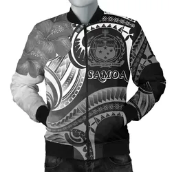 FamilyGater Jacket - Bomber Jacket Samoa - Samoa Seal Wave Style (Black) - BN18