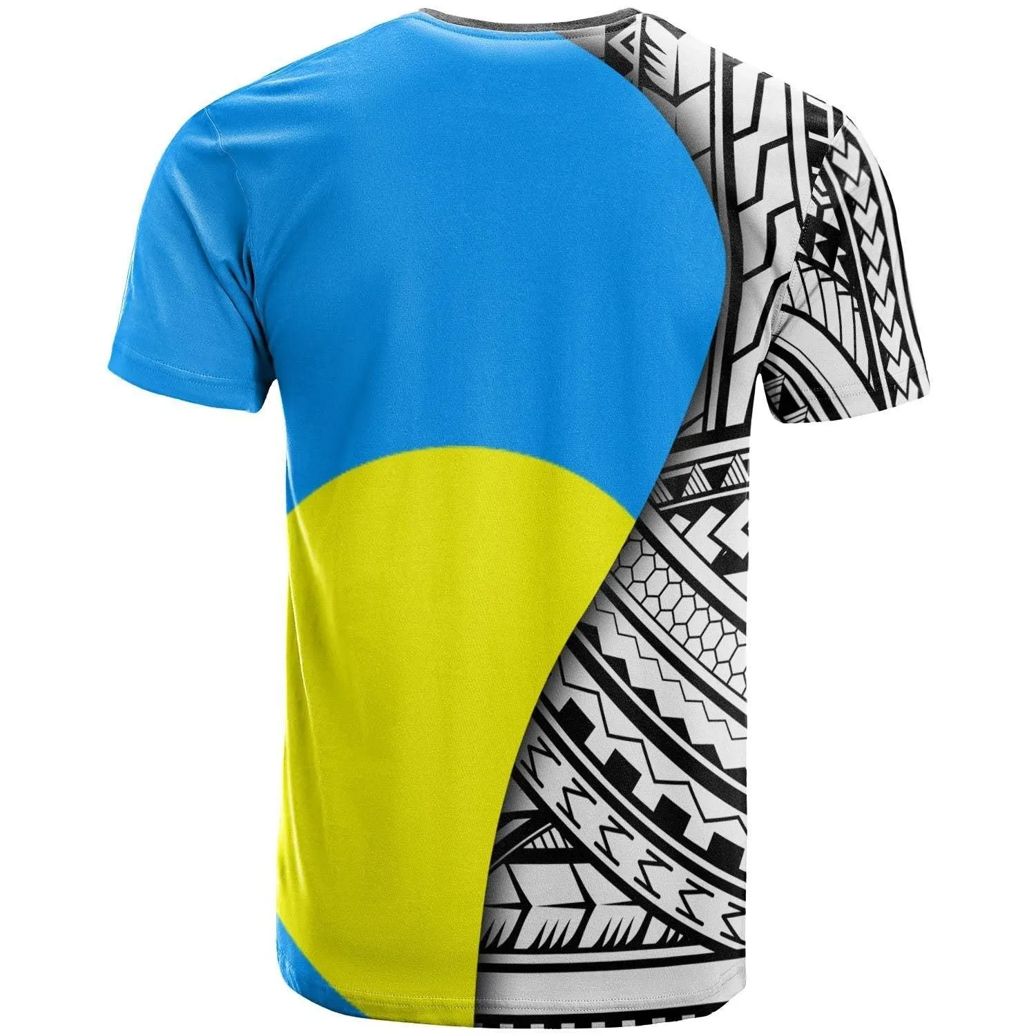 Palau T shirt Coat Of Arm and Polynesian Patterns