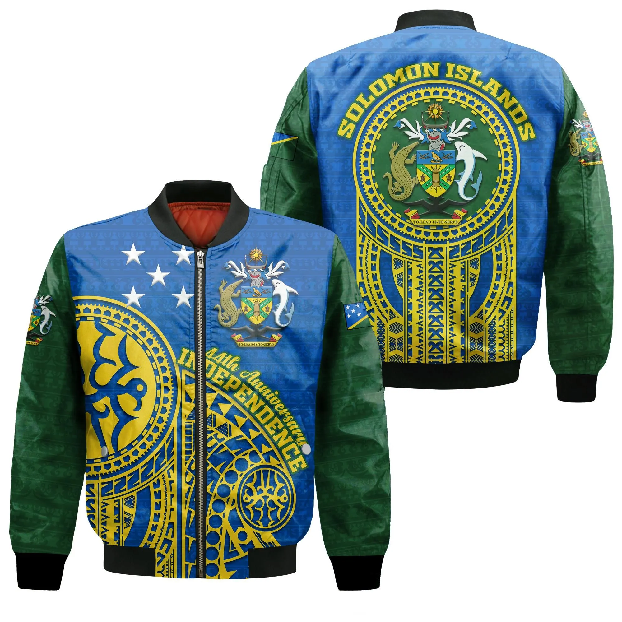 Solomon Islands Independence Anniversary 44th Years Bomber Jacket - LT12