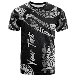 New Caledonia Polynesian Custom Personalised T-Shirt - Poly Tattoo White Version