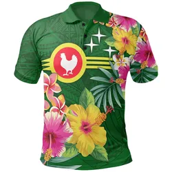 American Samoa Polo Shirt - Manuatele Hibiscus Flag