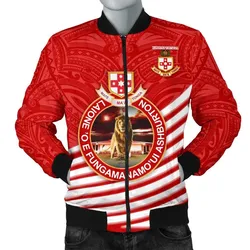 Kolisi Tonga Men Bomber Jacket Mate Maa Tonga Rugby Style
