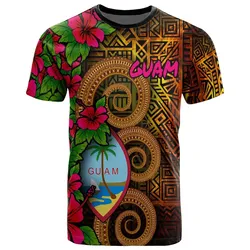 Guam Polynesian T-Shirt - Hibiscus Vintage - BN12