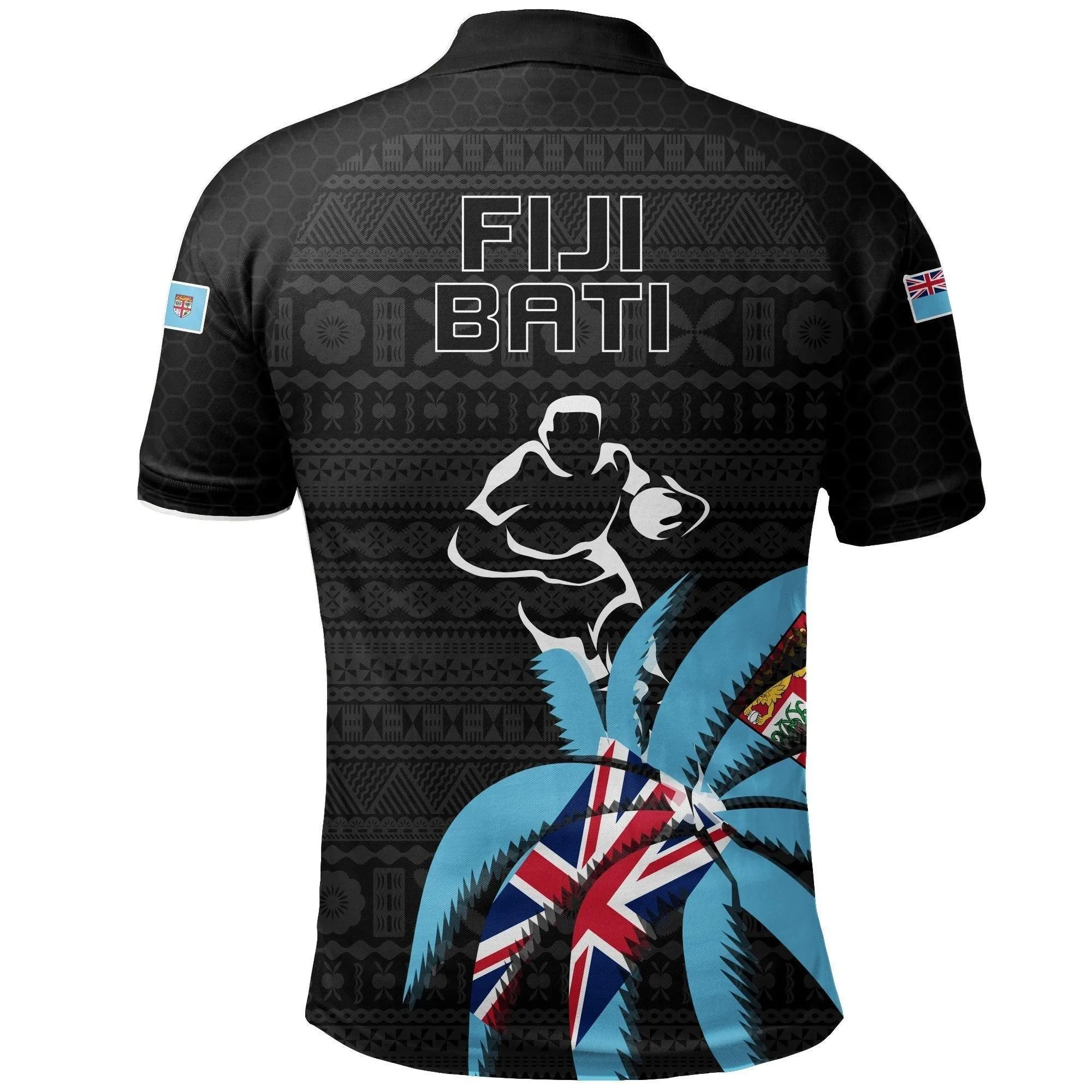 Fiji Bati Polo Shirt Rugby Tests Coconut