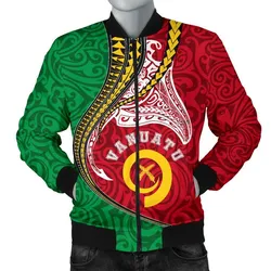 Vanuatu Polynesian Mens Bomber Jacket Vanuatu Manta Polynesian
