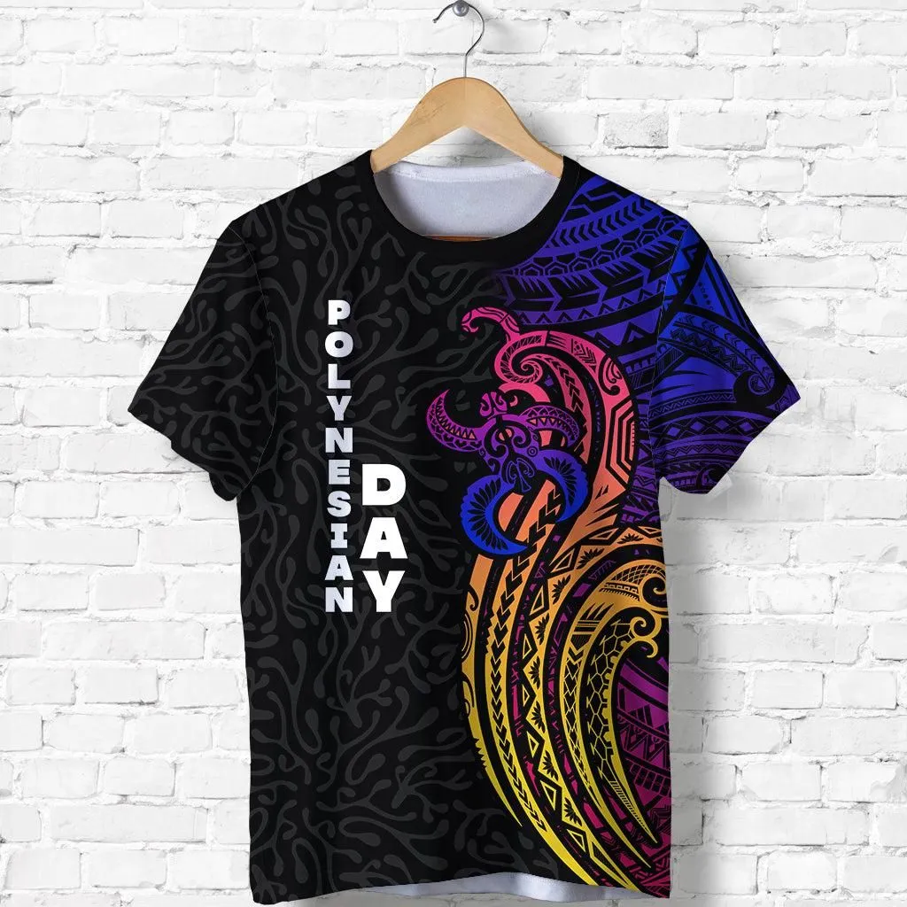 (Custom Personalised) Polynesian Day T Shirt Modern Style - LT16