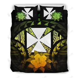 Wallis And Futuna Reggae Hibiscus Bedding Set Bedroom Decor