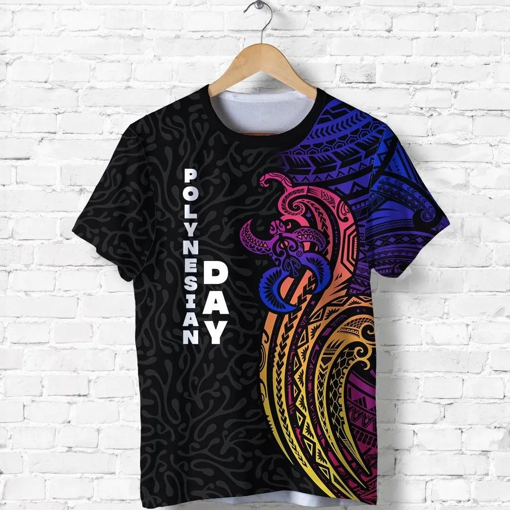 (Custom Personalised) Polynesian Day T Shirt Modern Style LT16