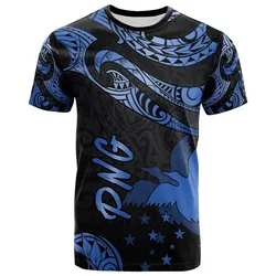 Papua New Guinea Polynesian Polynesian T shirt - Poly Tattoo Blue Version
