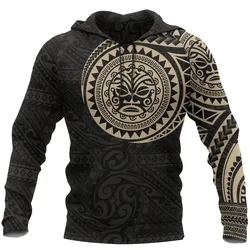 Tribal Hoodie, Polynesian Sun God Tattoo All Over Print Hoodie A7