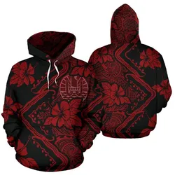 Tahiti Hoodie Hibiscus Polynesian