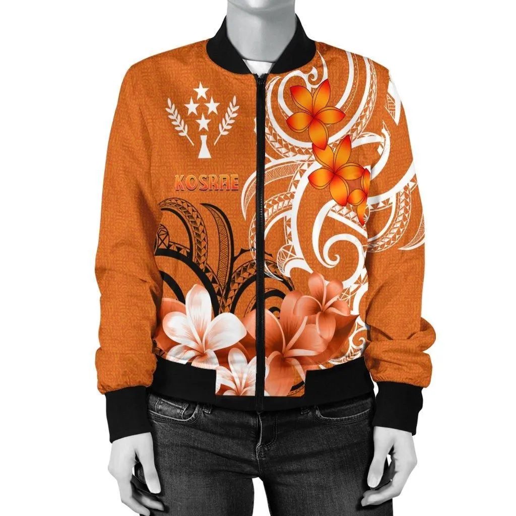 Kosrae Womens Bomber Jacket - Kosrae Spirit