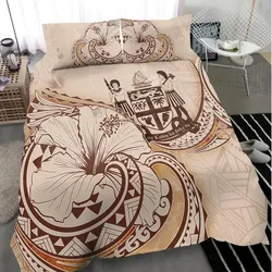 Vibe Hoodie Fiji Bedding Set - Hibiscus Flower Vintage Style