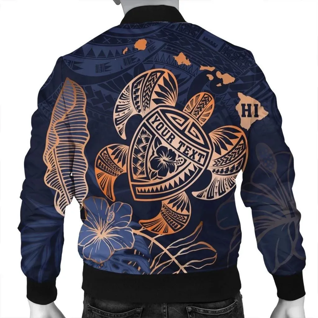 FamilyGater Jacket - Personalized - Hawaii Polynesian Aloha Po Turtle Hibiscus Tropical Bomber Jacket -  - AH - J6R