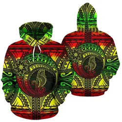 Seahorse Polynesian Hoodie - Polynesian Tattoo Reggae