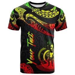 Vanuatu Polynesian Custom Personalised T shirt - Poly Tattoo Reggae Version