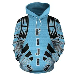 Fiji All Over Hoodie - Tattoo Style