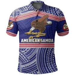 American Samoa Rugby Polynesian Patterns Polo Shirt