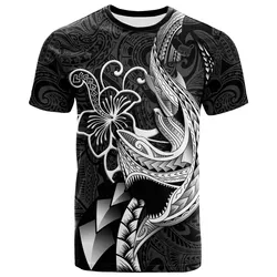 Polynesian Shark Tattoo Hawaii Tribal T-Shirt LT12