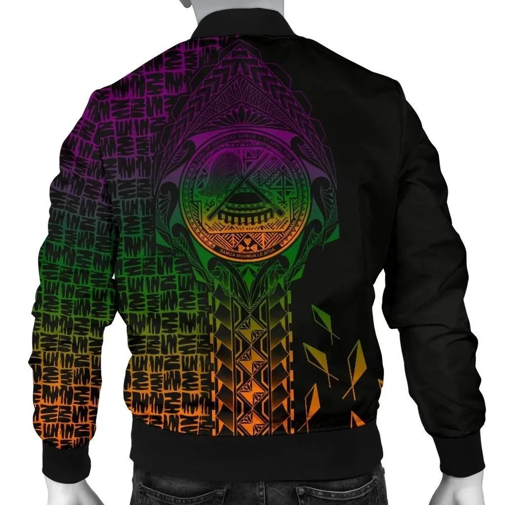 FamilyGaterJacket - Bomber Jacket American Samoa - AS Seal Rocket Style - BN18