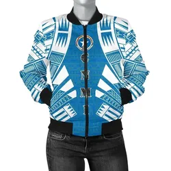 FamilyGater Jacket - Bomber Jacket Northern Mariana Islands Polynesian Tattoo Flag - BN0110
