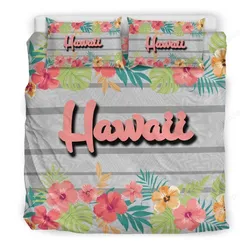 Hawaii Hibiscus - Polynesian Bedding Set J9