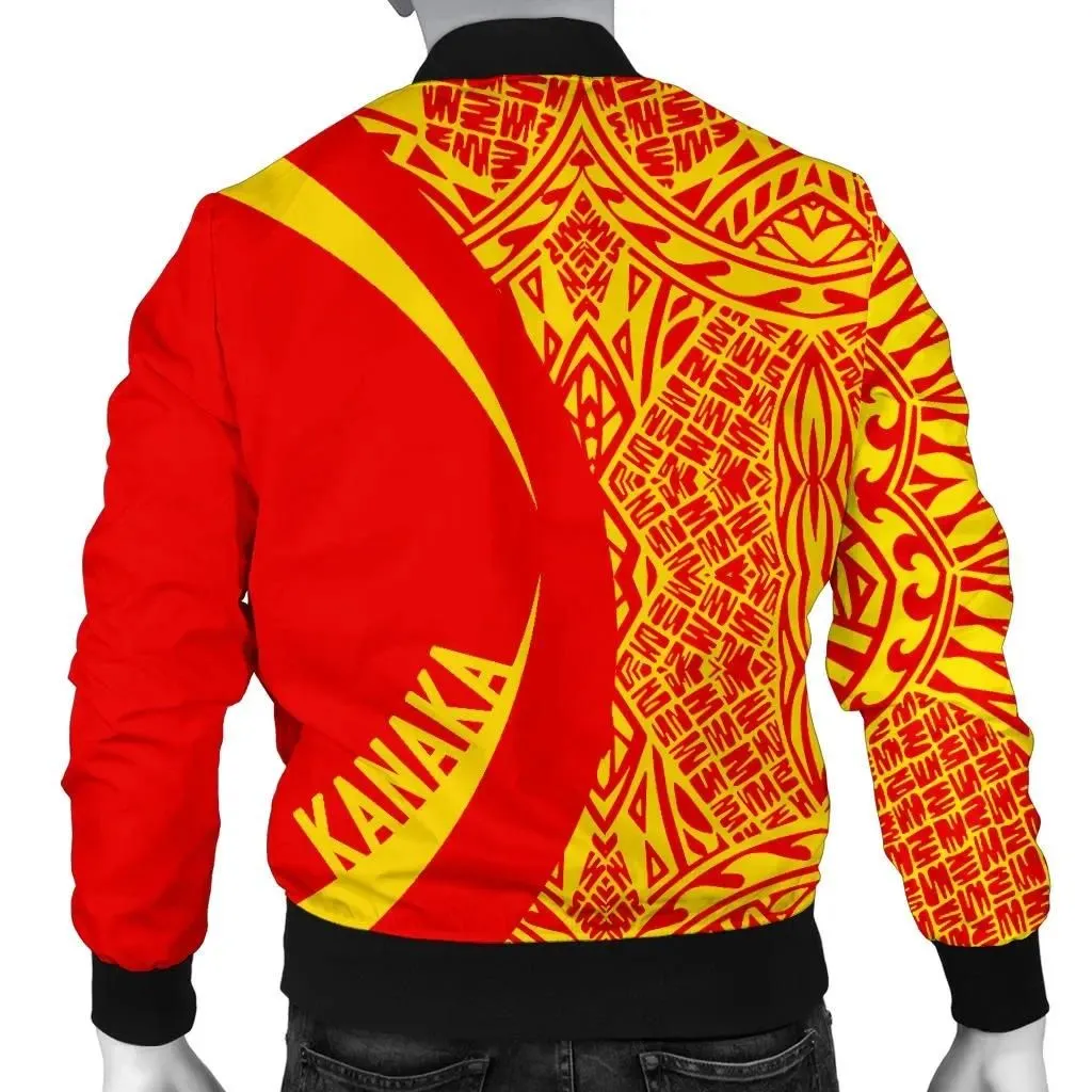 FamilyGater Jacket - Kanaka Mauna Kea Polynesian Men's Bomber Jacket - Circle Style  - AH - J9