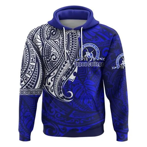 (Custom Personalised) Kolisi Ko Tupou College Tonga Hoodie Polynesian Tattoo Style