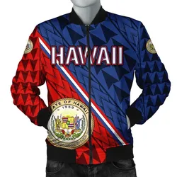 FamilyGater Jacket - Hawaii Coat Of Arms Polynesian Bomber Jacket - Energetic - AH JW