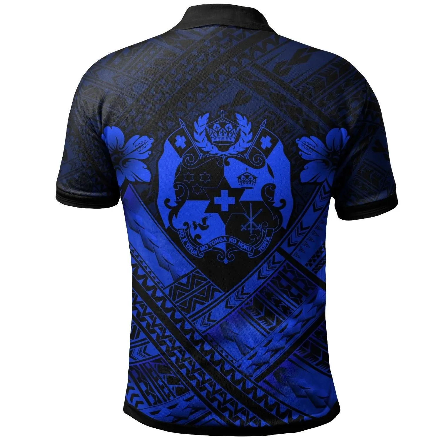 Tonga Custom Polynesian  Polo Shirts - Tonga Blue Seal Camisole Hibiscus Style - BN18