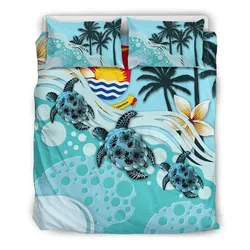 Kiribati Blue Turtle Hibiscus Cl02120116Mdb Bedding Sets