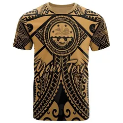 Fsm Custom Personalised T-Shirt- Gold Seal with Polynesian Tattoo