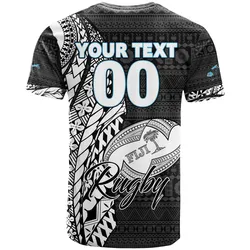 Custom Personalised Fiji Rugby Bati Tapa Pattern T Shirt LT2