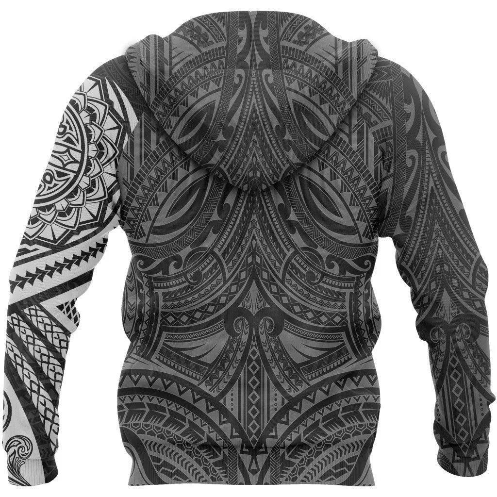 Polynesian Native Flowers Tattoo Style Hoodie NVD1355