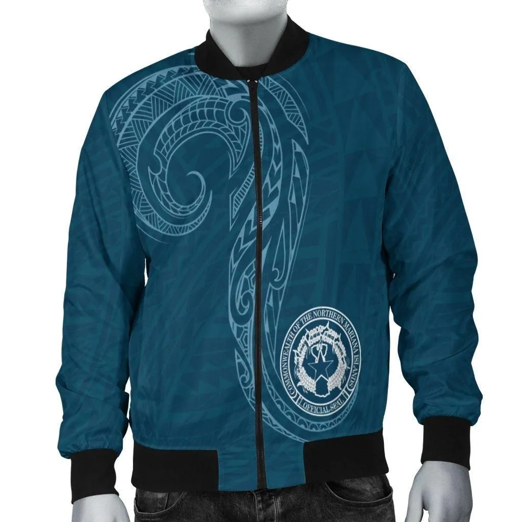 Northern Mariana Islands Mens Bomber Jacket - Polynesian Style