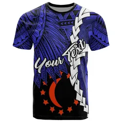 Pohnpei Kitti Micronesia Custom Personalised T shirt - Tribal Wave Tattoo