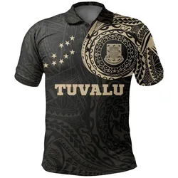 Tuvalu in My Heart Tattoo Polo Shirt A7