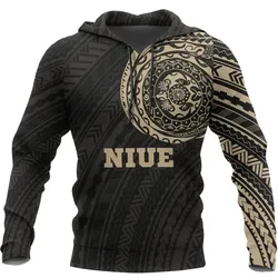 Niue In My Heart - Tattoo Style Hoodie A7