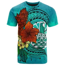 Tahiti T-Shirt - Tropical Flowers Style