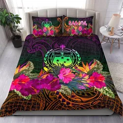 FamilyGater Bedding Set - Cover and Pillow Cases Samoa - Summer Hibiscus - BN15