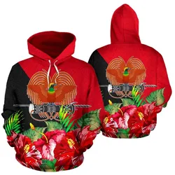 Papua New Guinea Polynesian Hoodie Flag Hibiscus