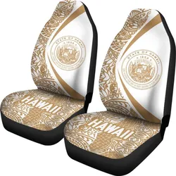 Hawaii Coat Of Arm Polynesian Car Seat Covers - Circle Style 06