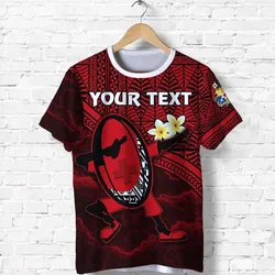 (Custom Personalised) Tonga Rugby T Shirt Dab Trend Creative