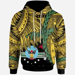 Papua New Guinea Hela Province Polynesian Hoodie - Tribal Wave Tattoo
