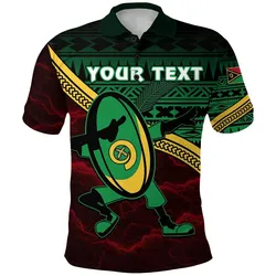 (Custom Personalised) Vanuatu Rugby Polo Shirt Dab Trend Creative